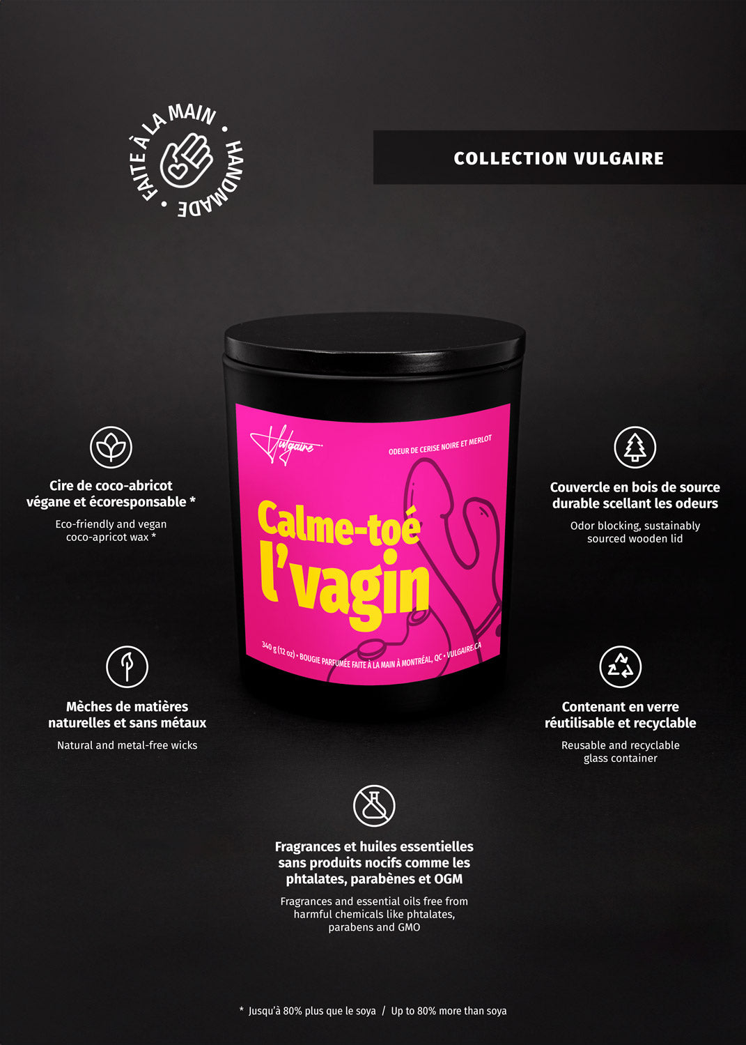 Candle Calme-toé l'vagin