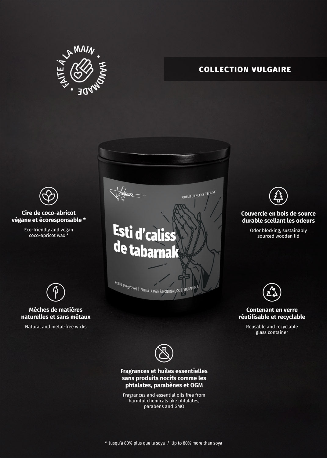 Candle Esti d'caliss de tabarnak