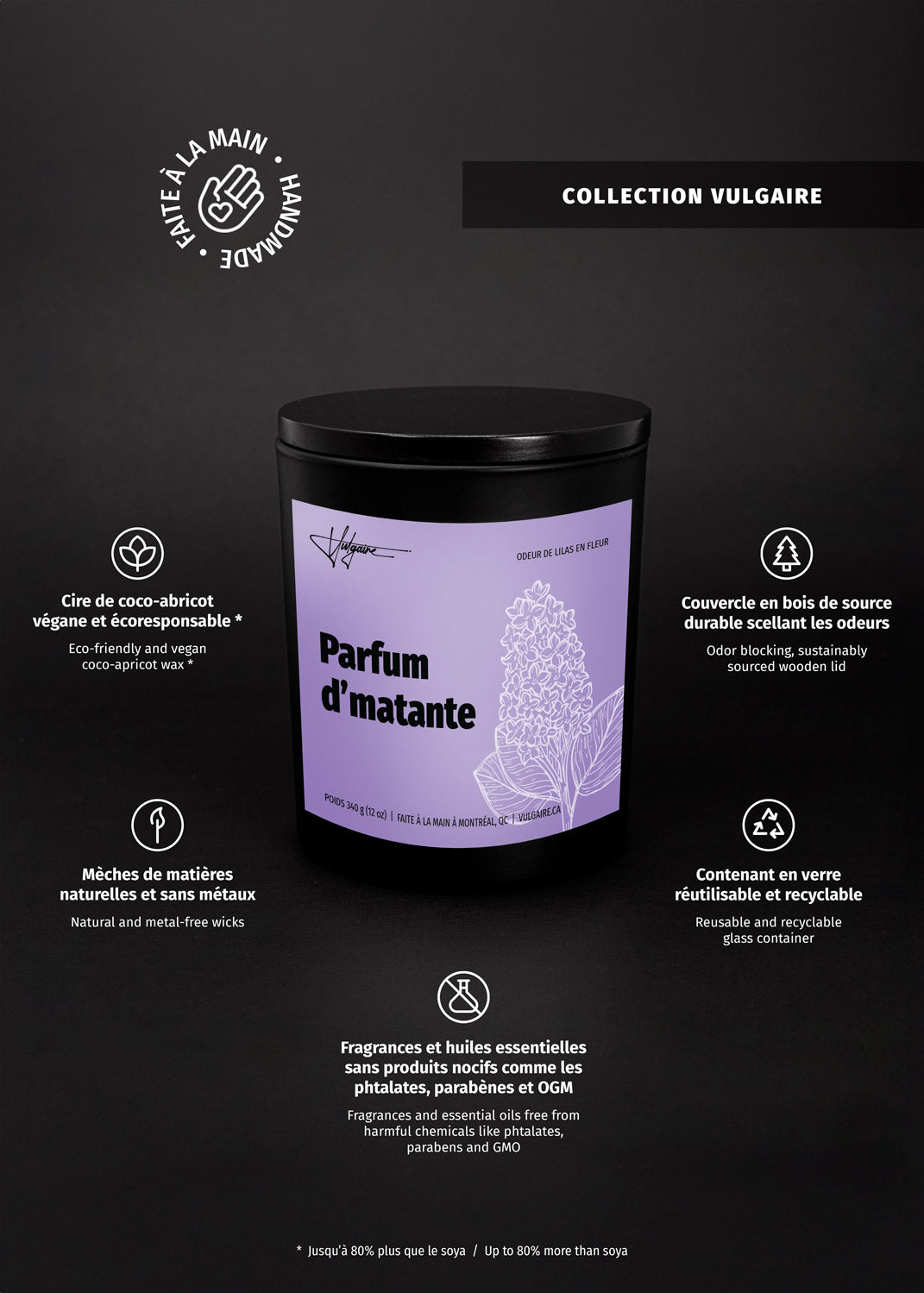 Candle Parfum d'matante