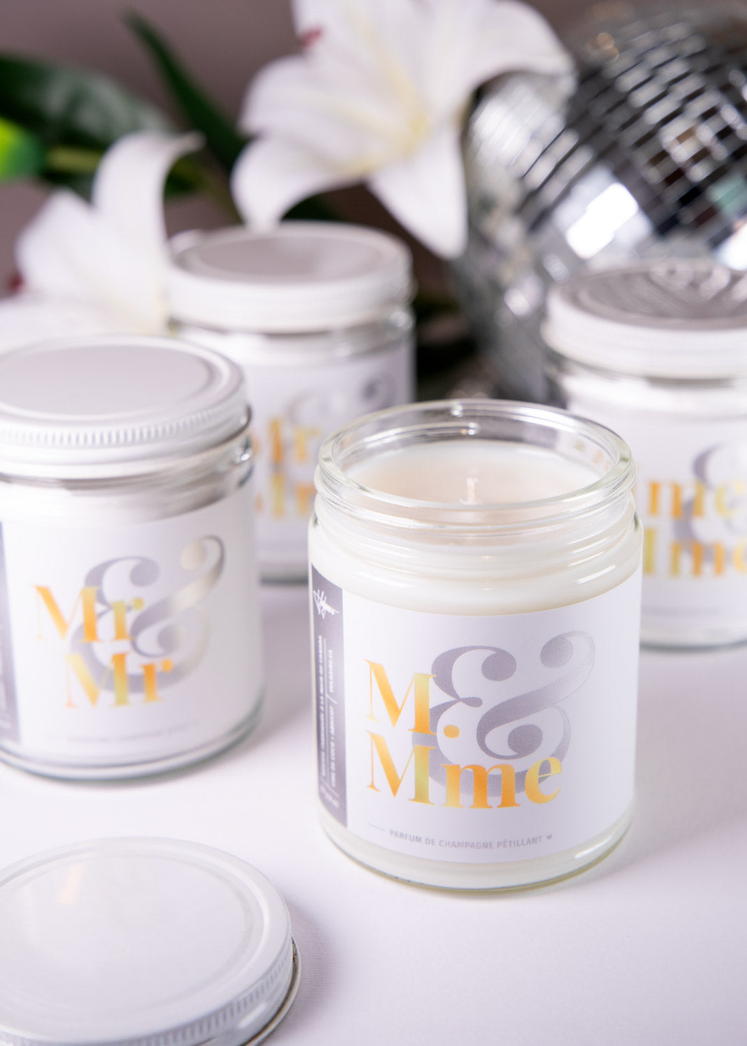 Bougie Nouveaux mariés (versions inclusives disponibles)