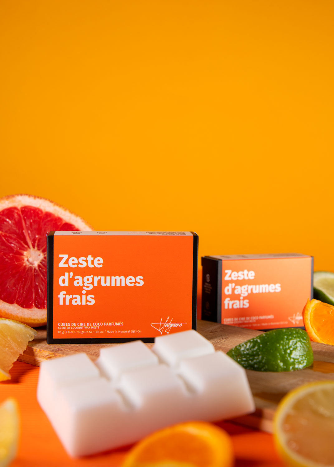 Cubes de cire Zeste d'agrumes frais