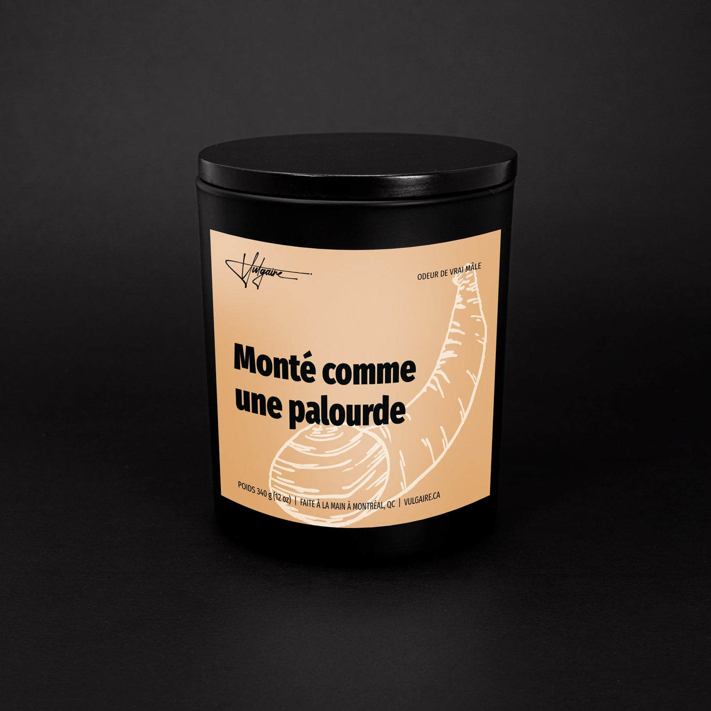 Candle Monté comme une palourde