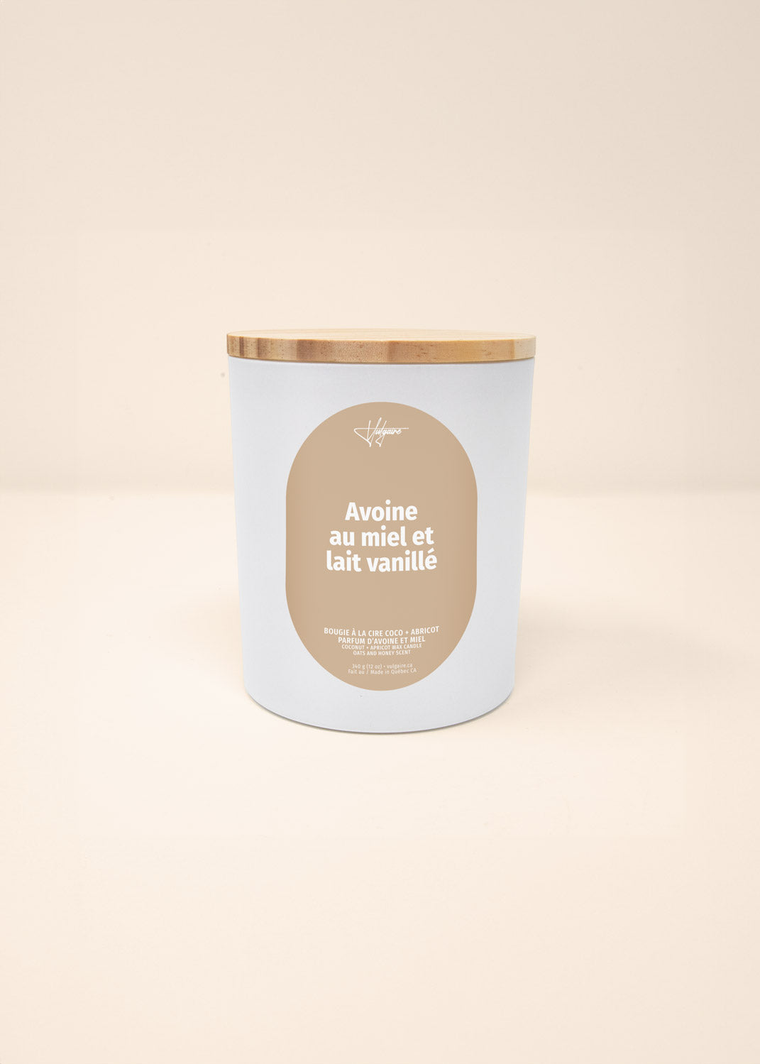 Bougie Avoine au miel et lait vanillé