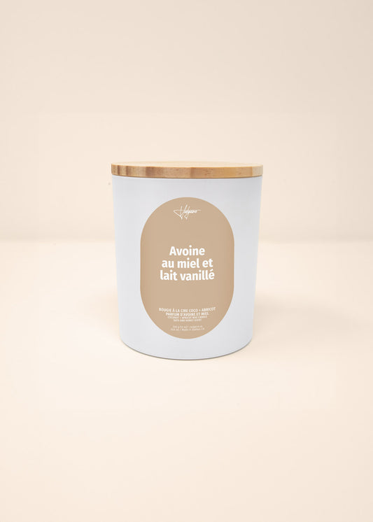Bougie Avoine au miel et lait vanillé