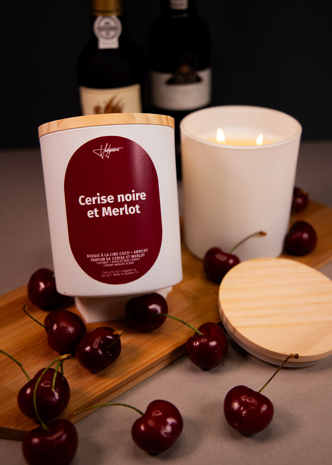 Candle Cerise noire et Merlot