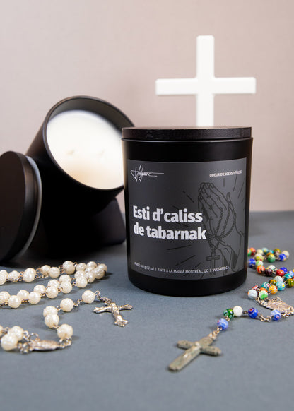 Candle Esti d'caliss de tabarnak 