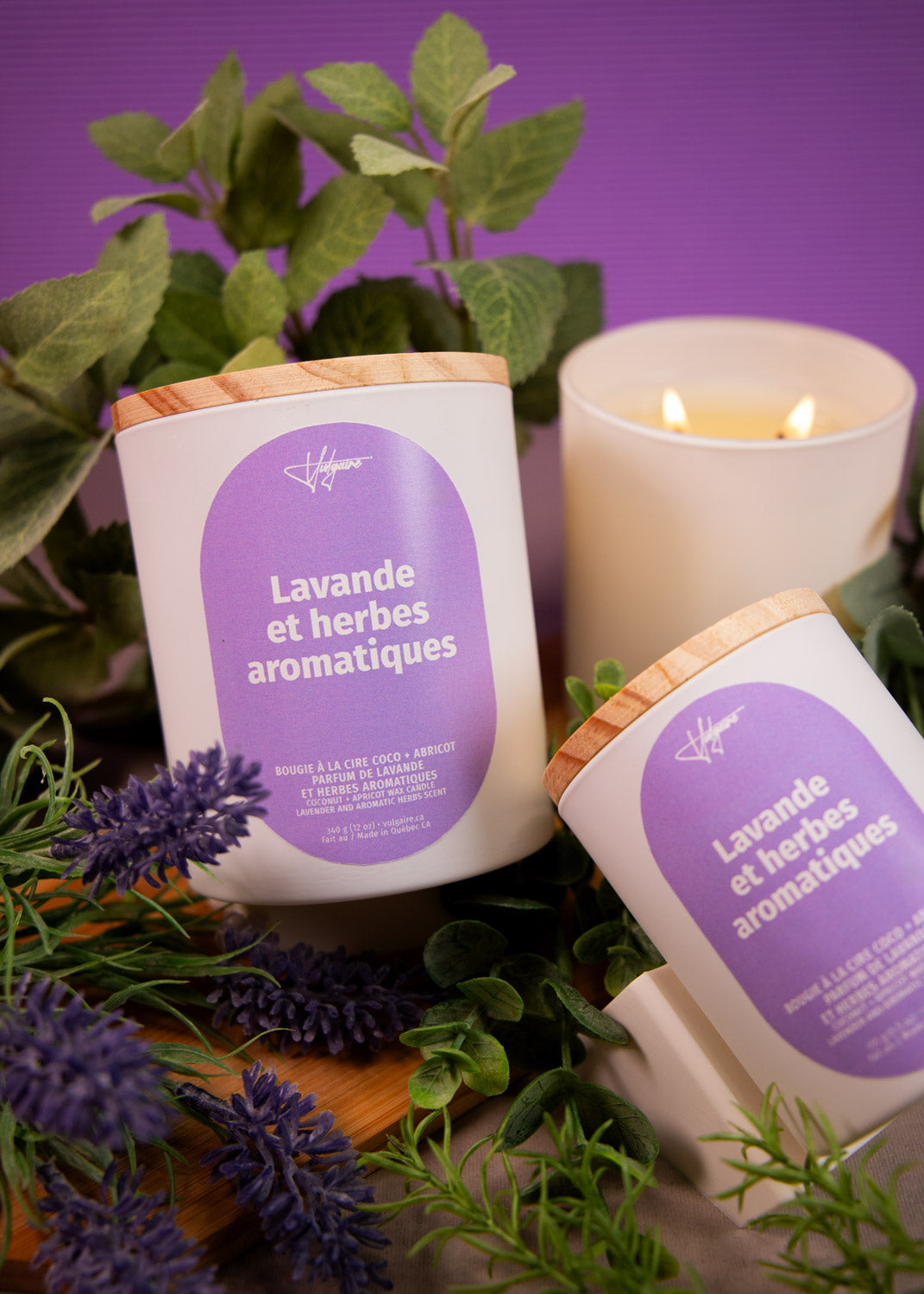 Candle Lavande et herbes aromatiques