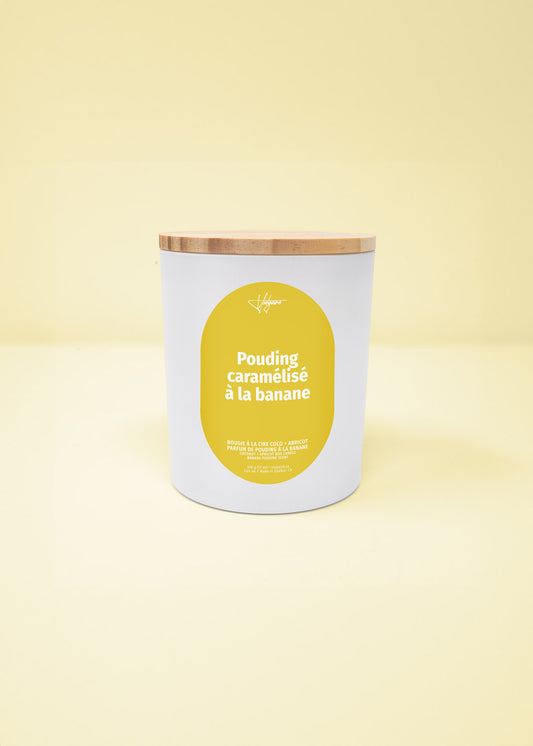 Bougie Pouding caramélisé à la banane