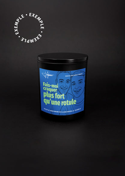 Personalized candle