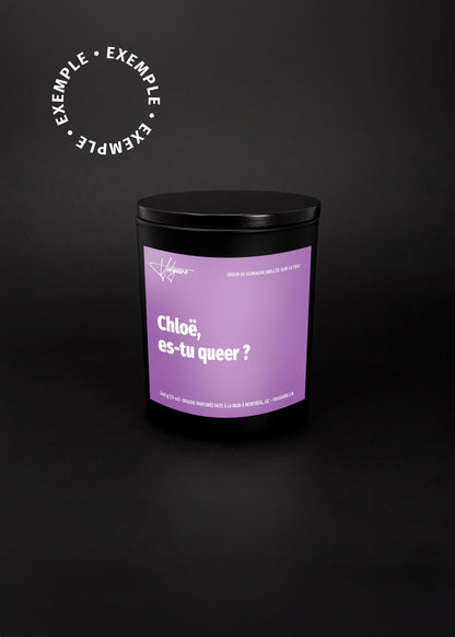 Personalized candle