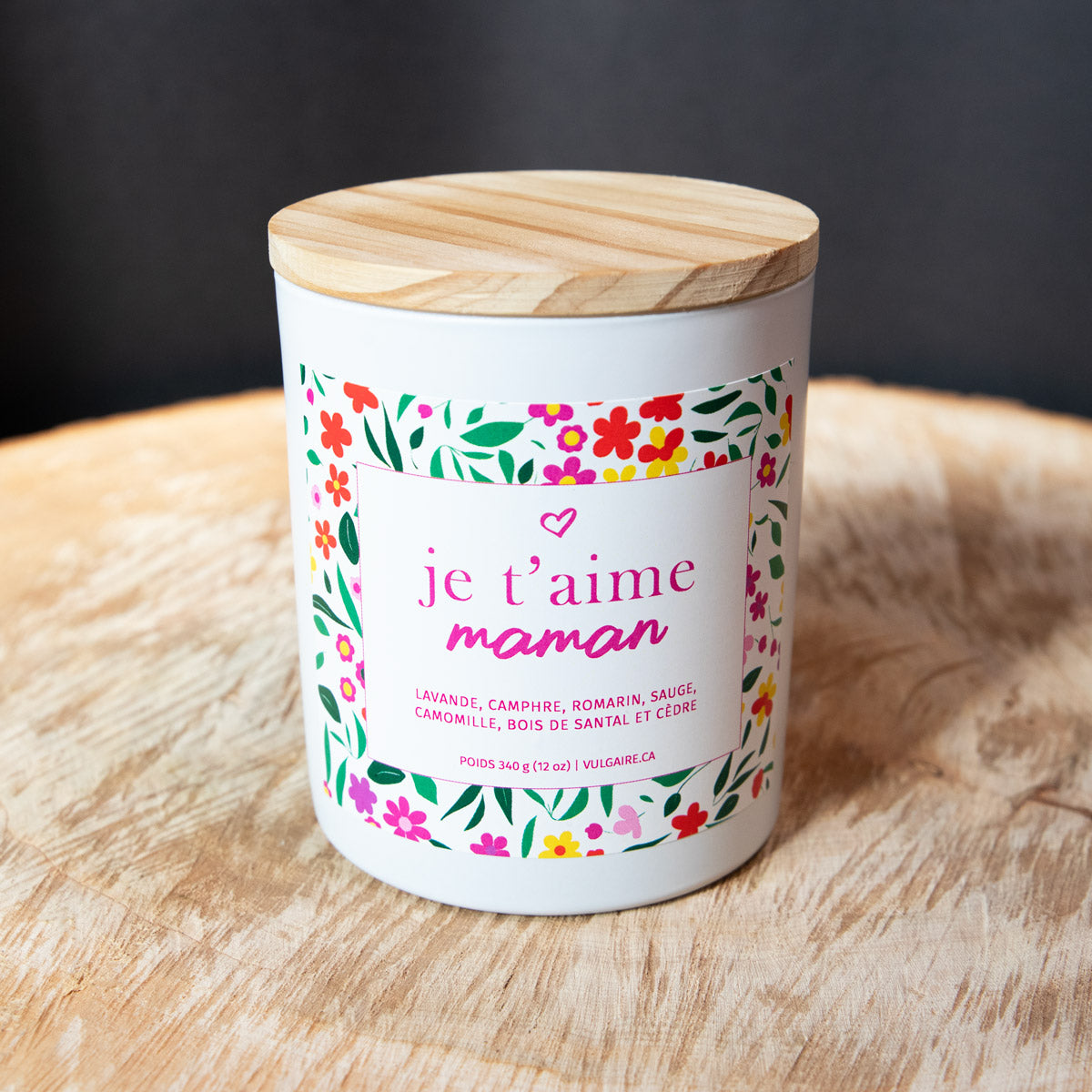 Candle Je t'aime maman