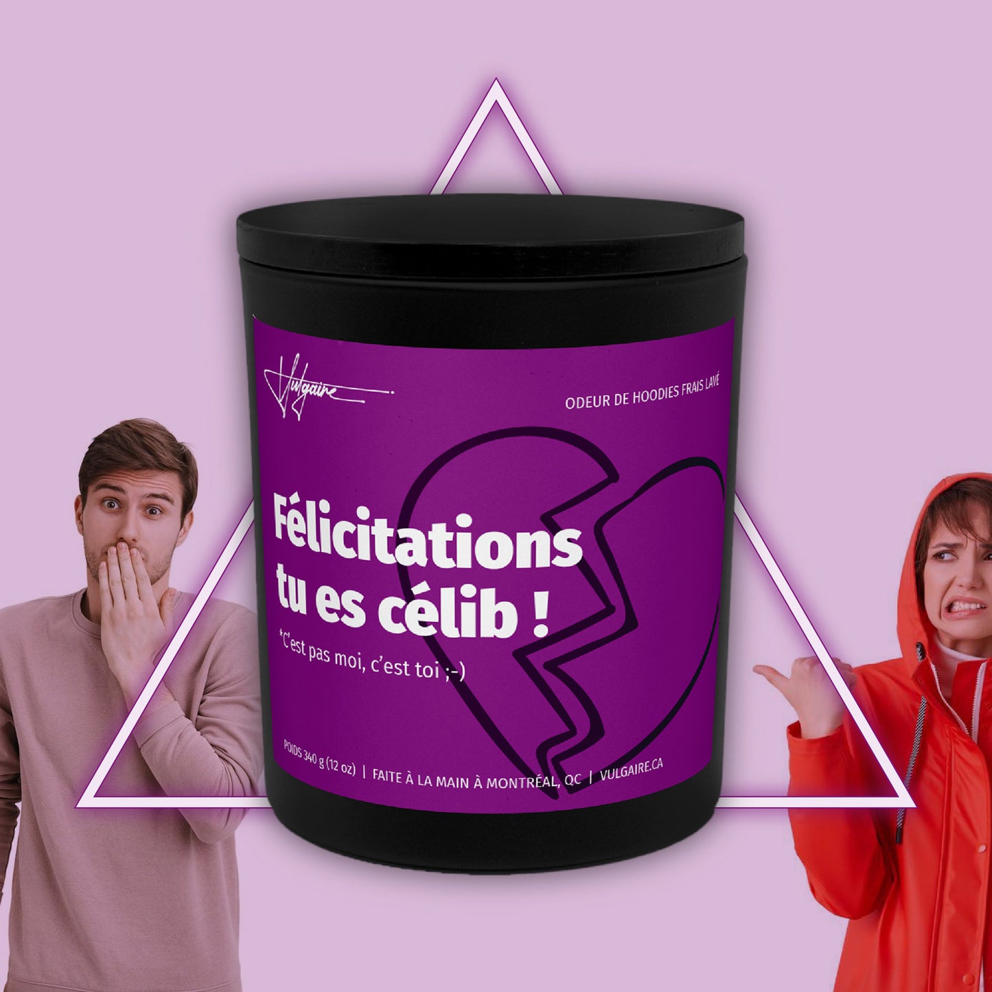 Candle Félicitations, tu es célib!