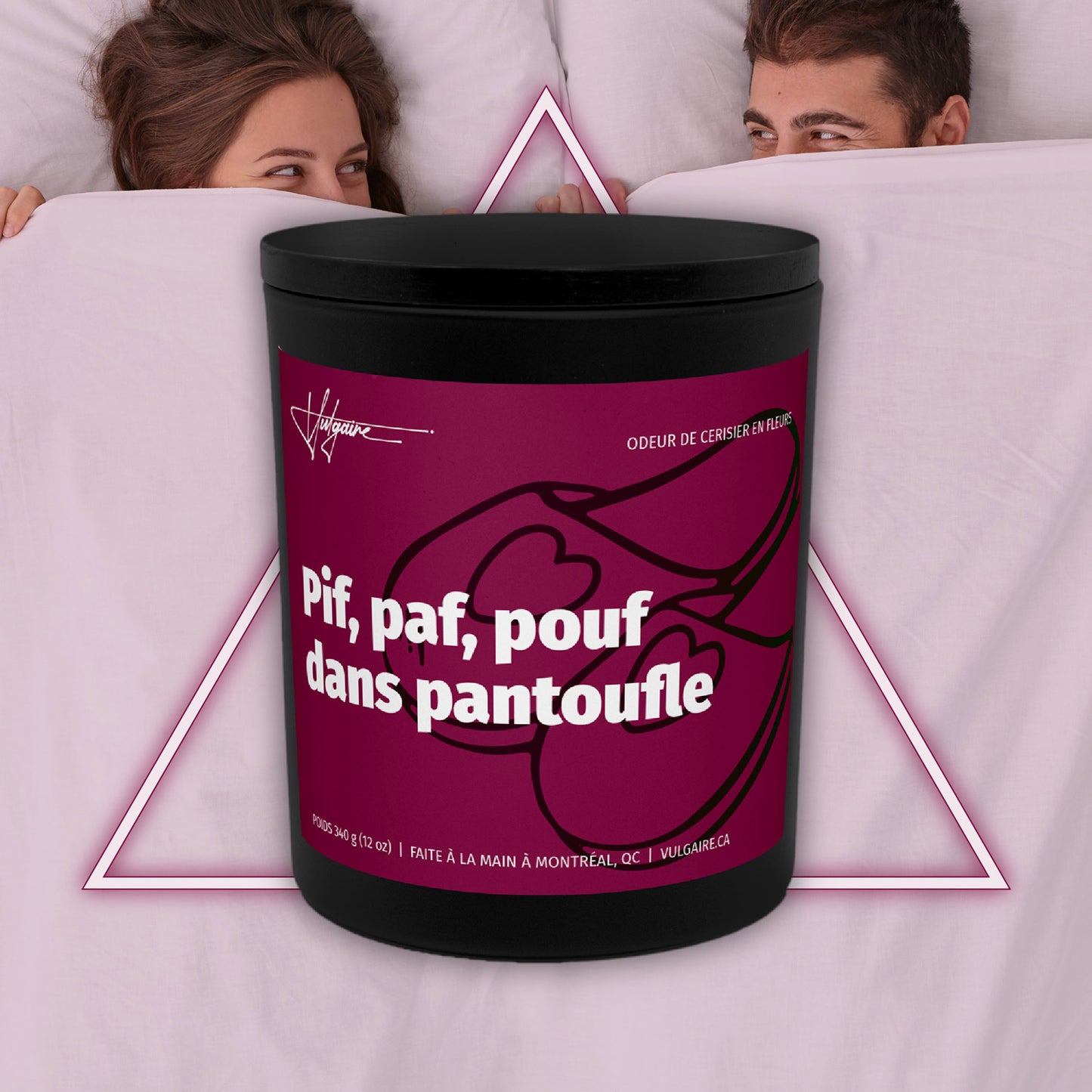 Candle Pif, paf, pouf dans pantoufle