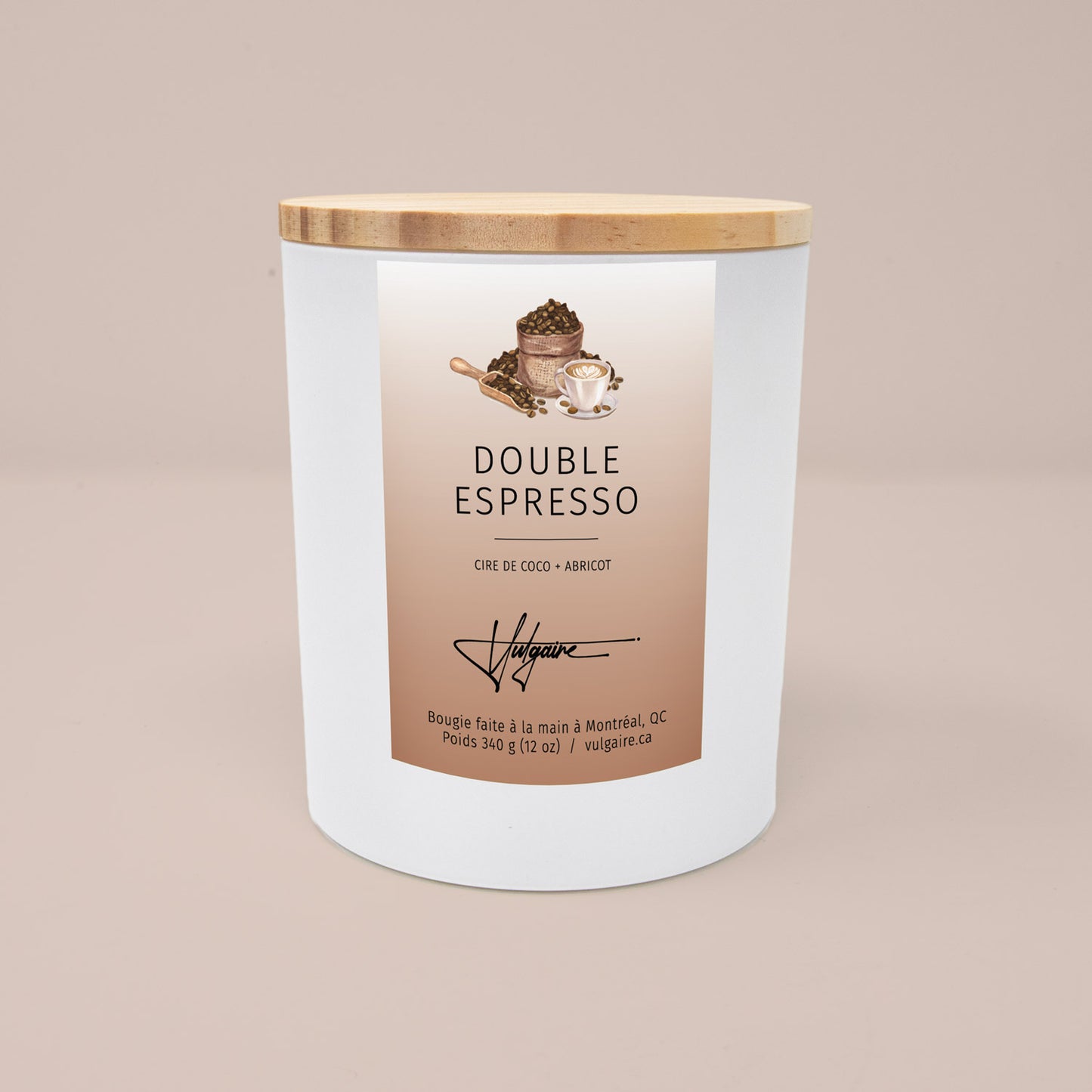 Double espresso candle