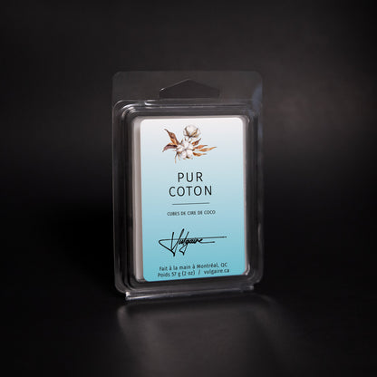 Pure cotton wax cubes