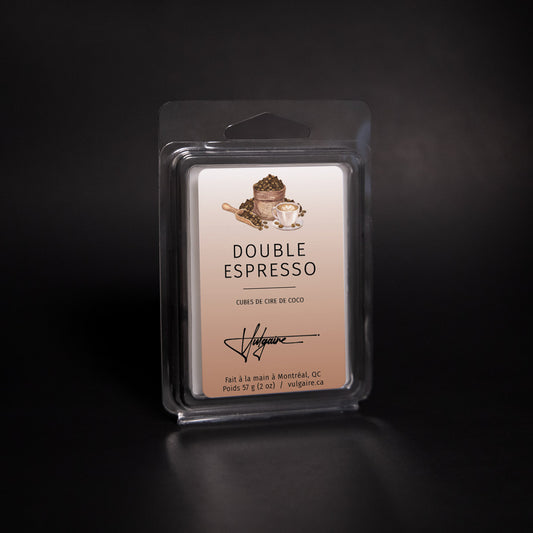 Double espresso wax cubes